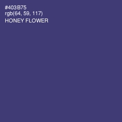 #403B75 - Honey Flower Color Image